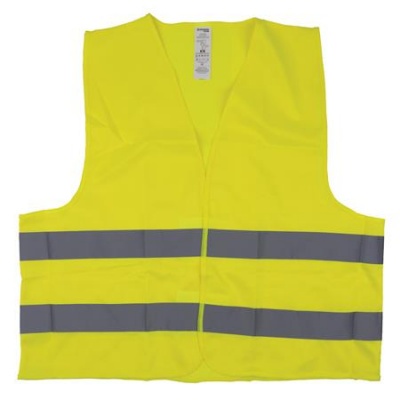 Mellény, jól láthatósági, 2XL méret, DONAU "Safety", sárga